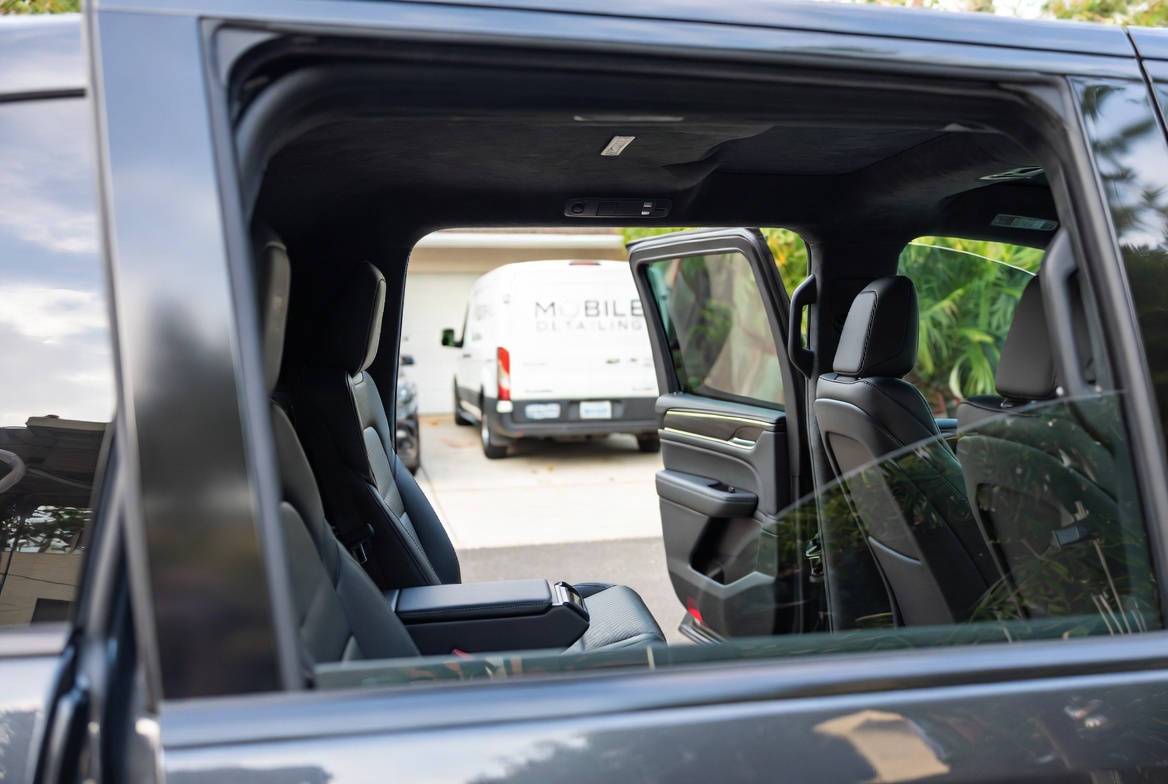 Mobile interior detailing Pompano Beach by Motiv Auto - pristine clean luxury car interior natural light