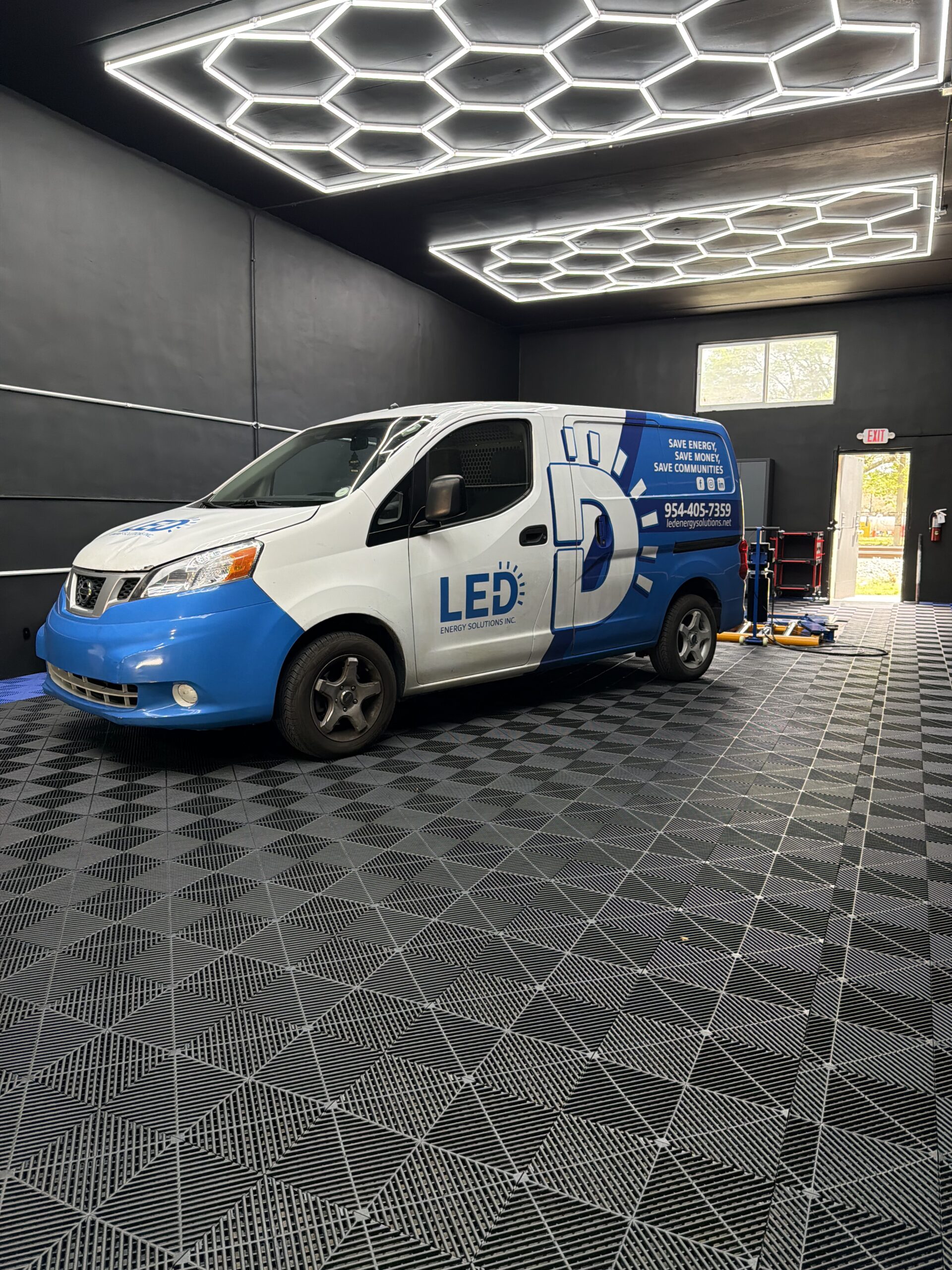 Motiv Auto commercial vehicle wraps for a branded van in Pompano Beach